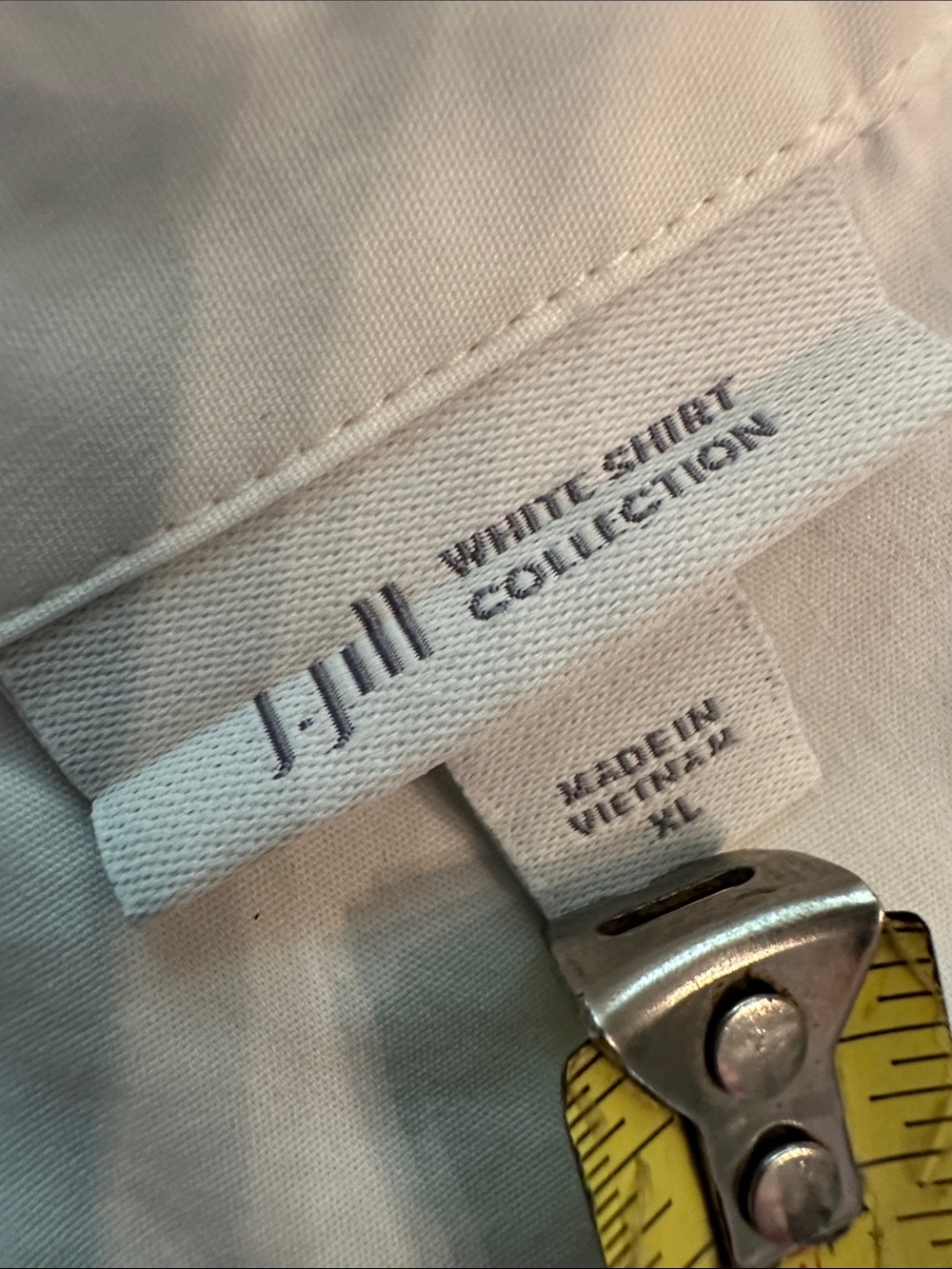 J. Jill White Shirt Collection Button-Front rolled cuffs oversized XL shirt - Picture 10 of 12
